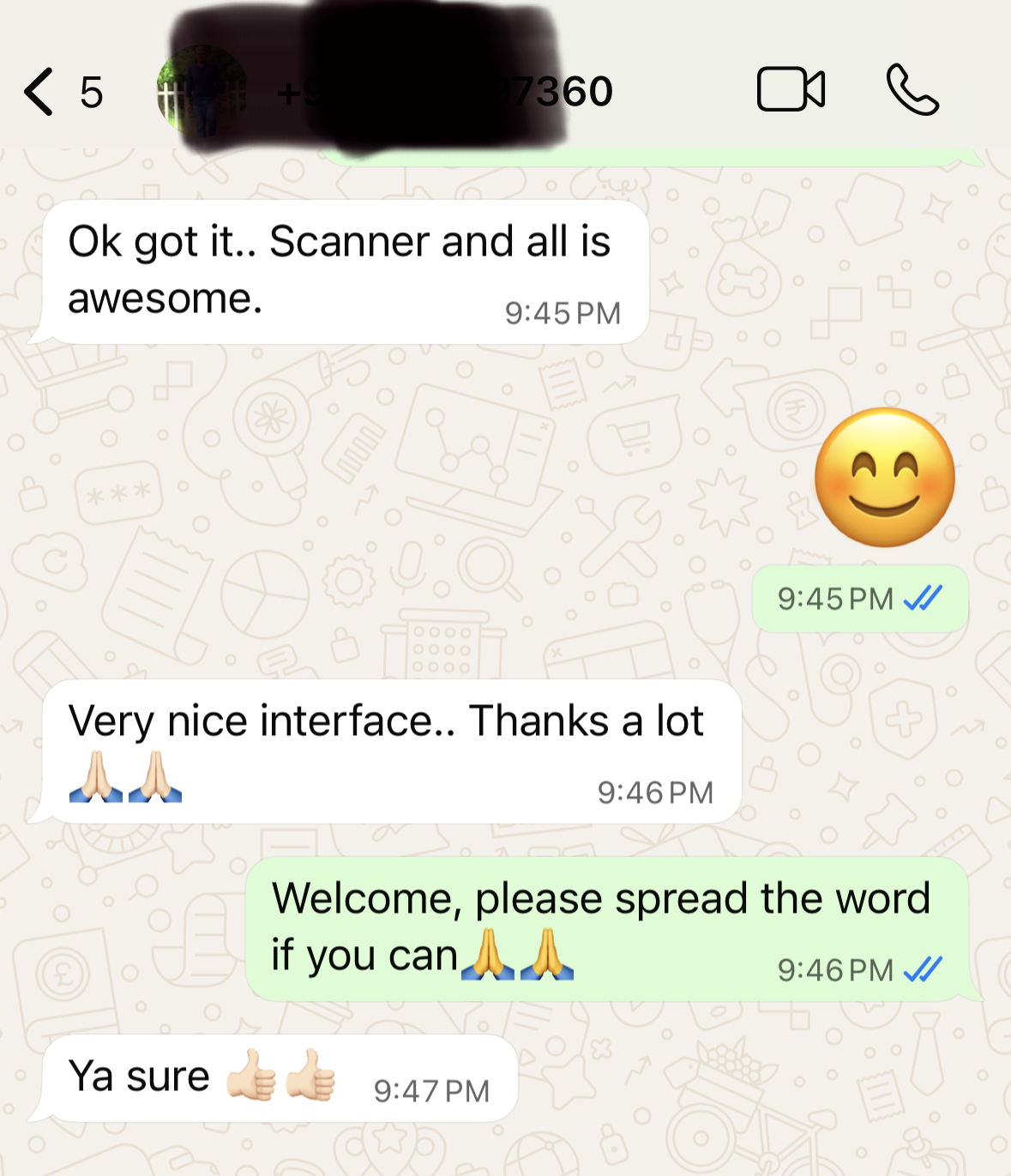 WhatsApp review from a BreakingTrade trader